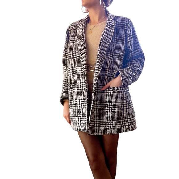 Talbots Houndstooth Blazer Jacket - Picture 5 of 12